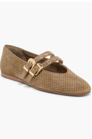 Baylee Grommet Perforated Suede