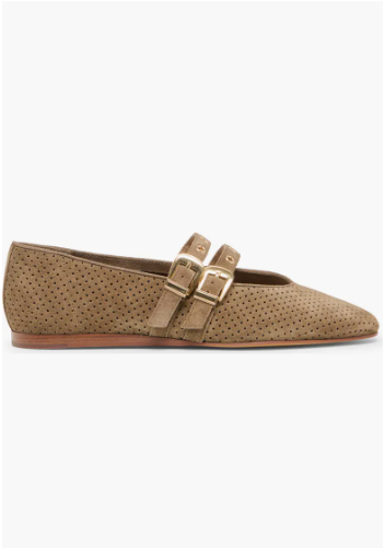 Baylee Grommet Perforated Suede