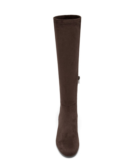 Gold Microsuede Boots