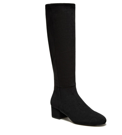 Gold Microsuede Boots