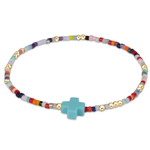 Hope Unwritten Signature Cross Bracelet- Hot Mess