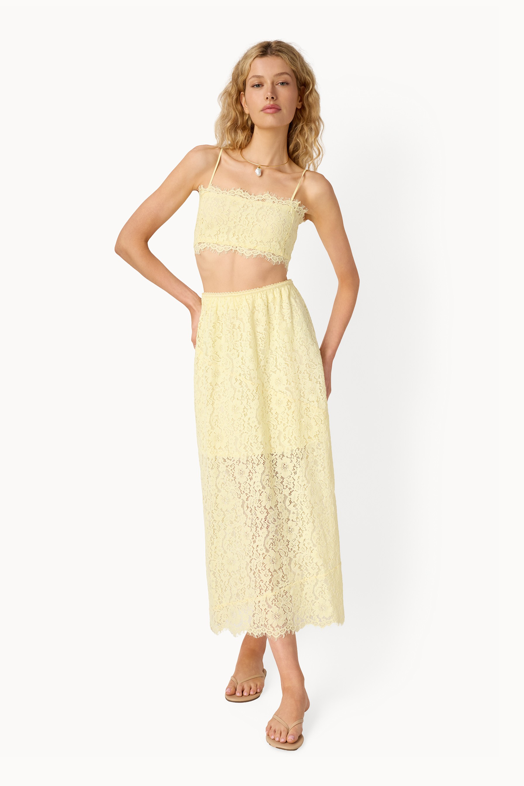 Effie Lace Midi Skirt