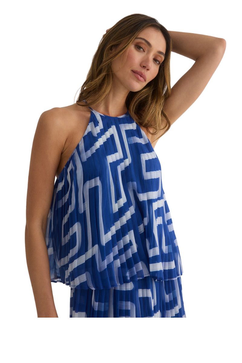 Pleated Halter Top
