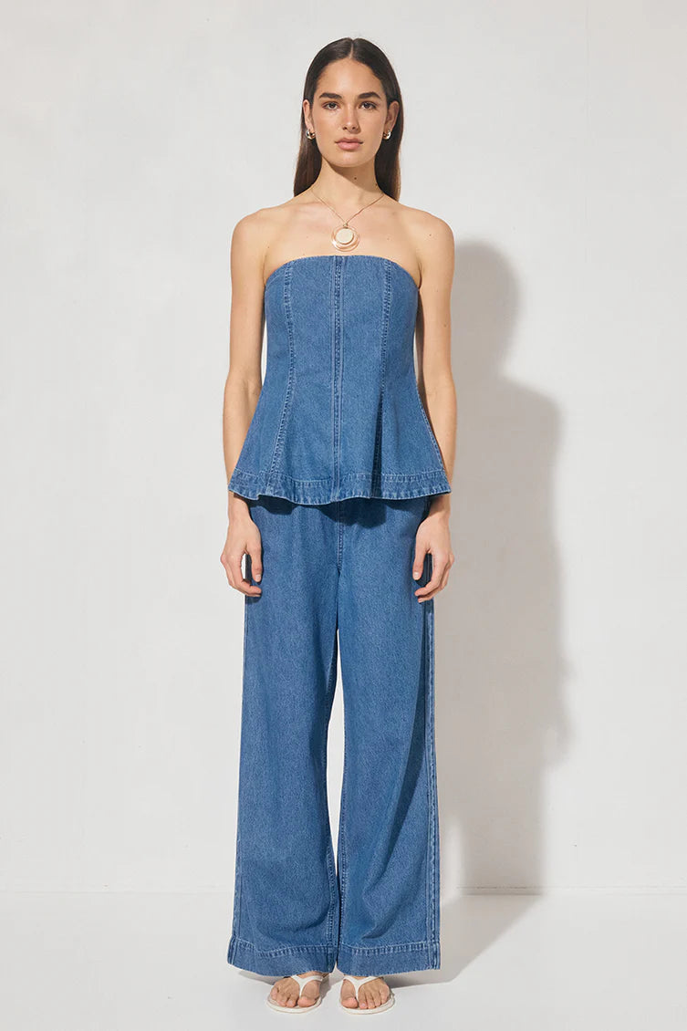 Indigo Denim Top Mid Blue