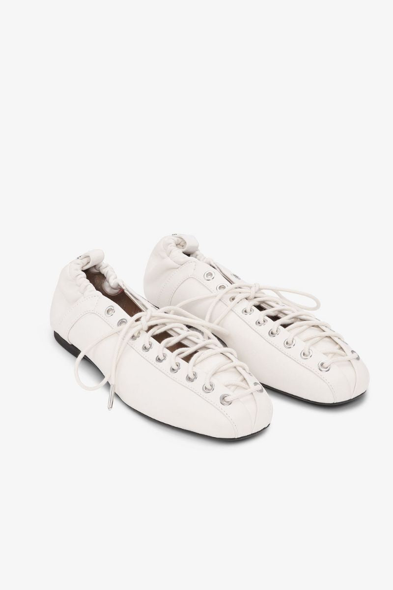 Lace-Up Ballerinas