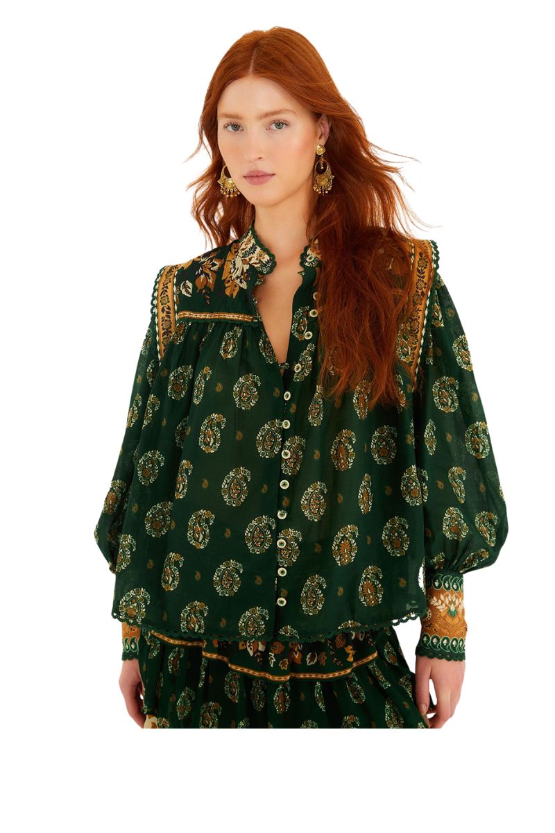 Tayla Green Blouse