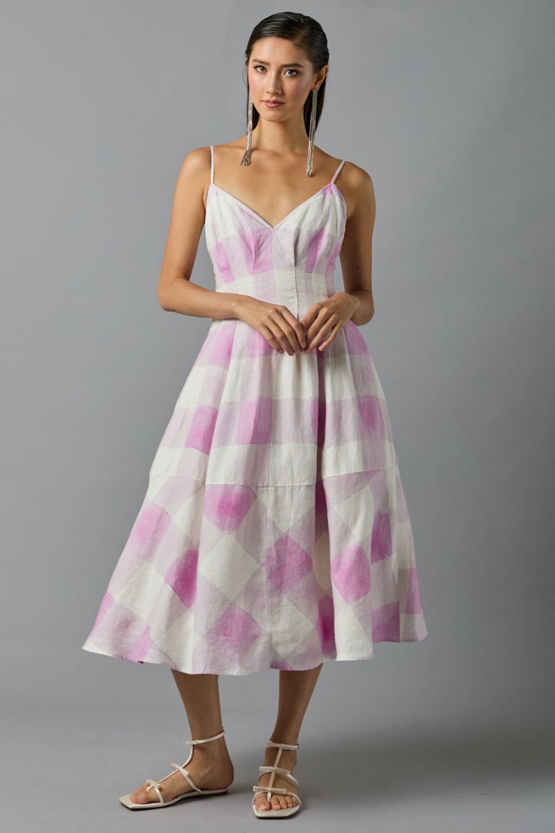 Gingham Slip Dress