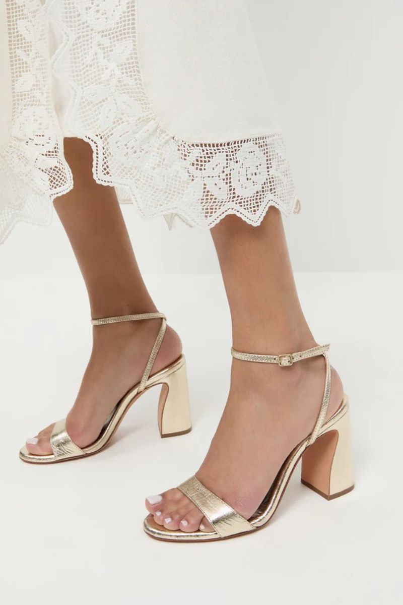 Malia Curved Heel Simple Sandal