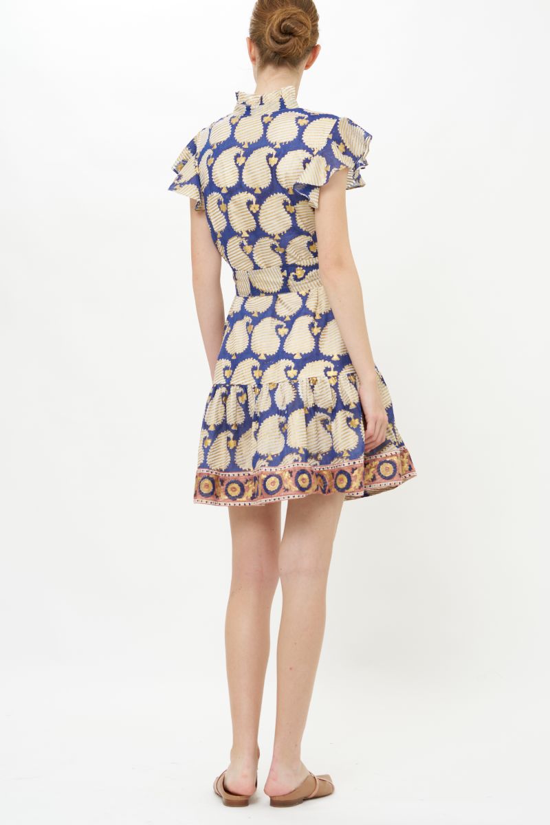 Ruffle Collar Button Mini