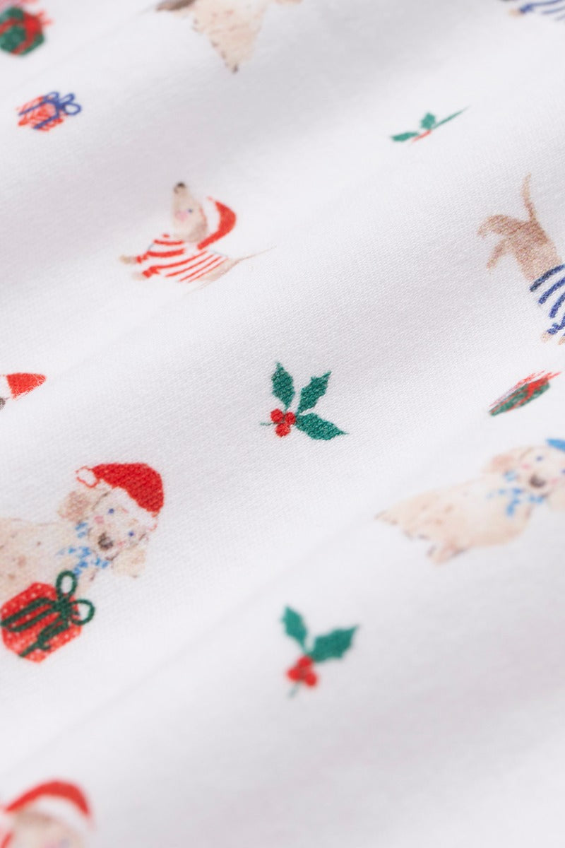 Petite Plume Women's Pima Pajama Set in Woof de Noel