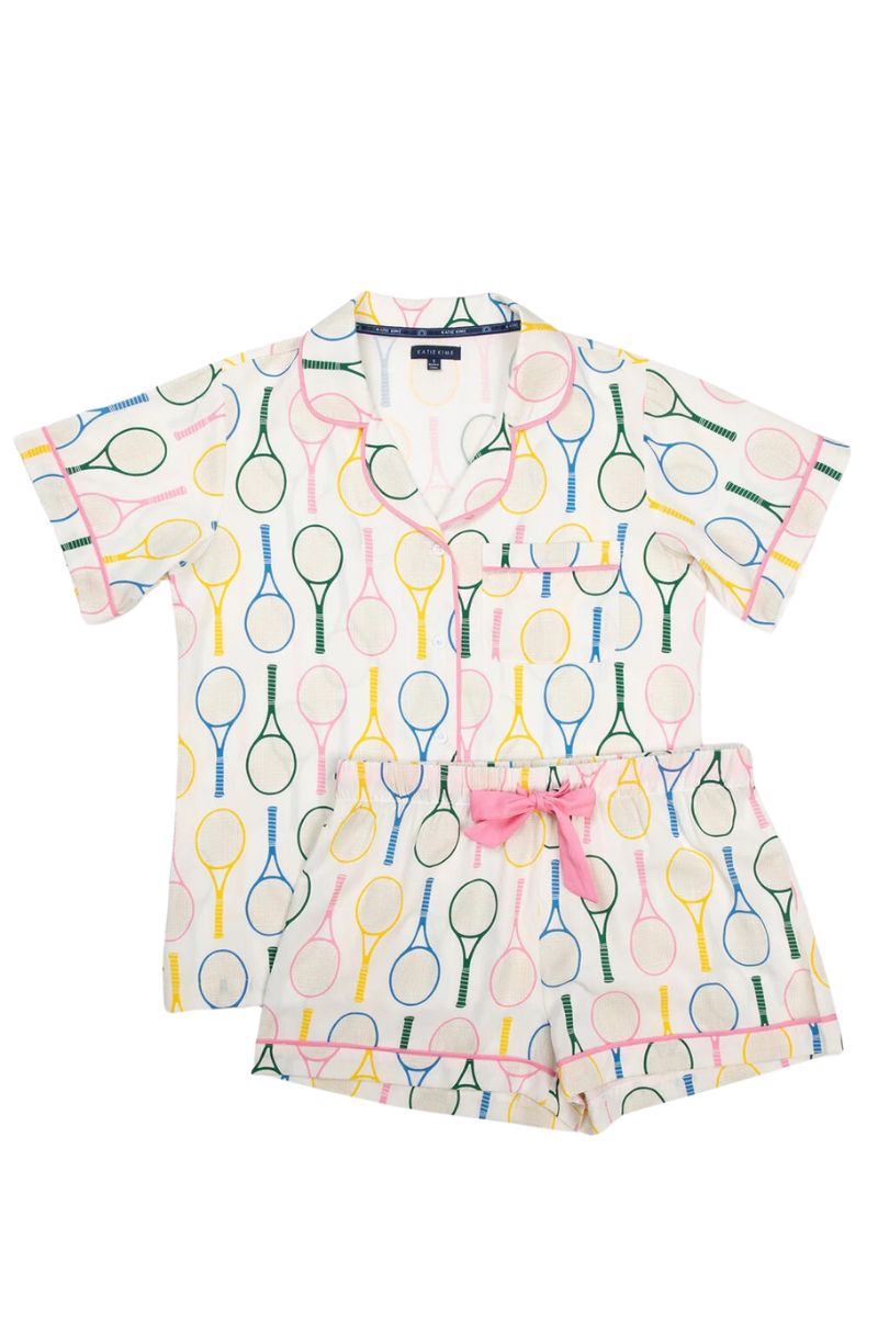 Tennis Time Pajama Shorts Set