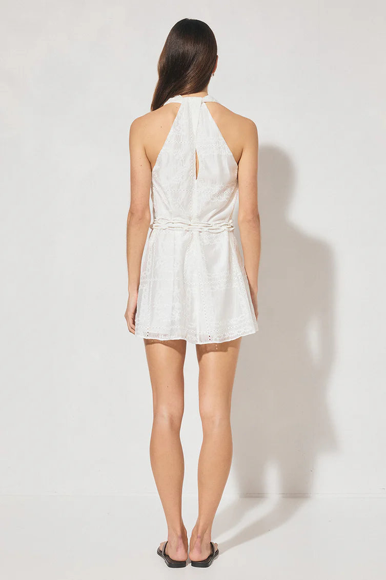 Elowen Halter Mini Dress White
