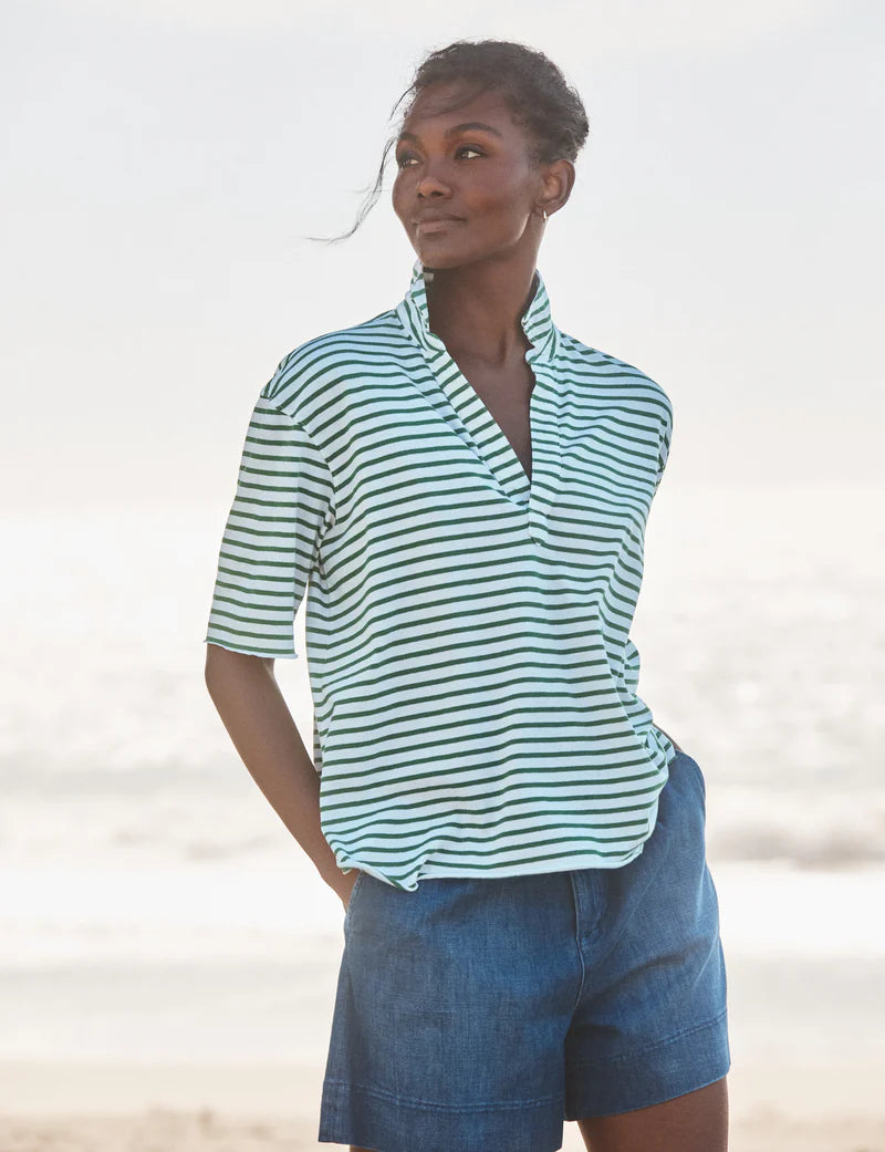 Patty Short-Sleeve Popover Henley