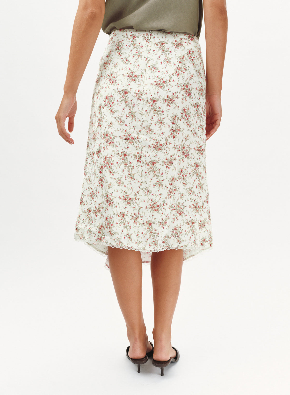 B30089-N65-304 - DRAPED MIDI SKIRT