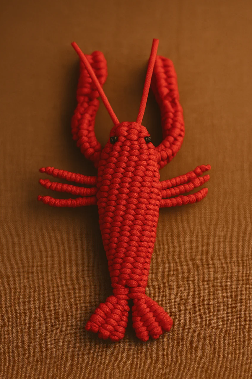 Woven Lobster Charm