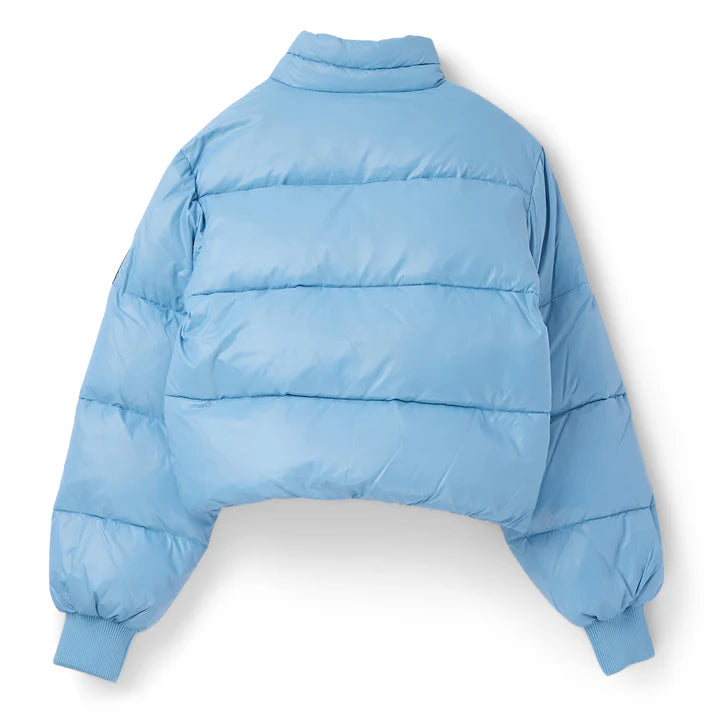 Shiny Nylon Short Puffer Jacket