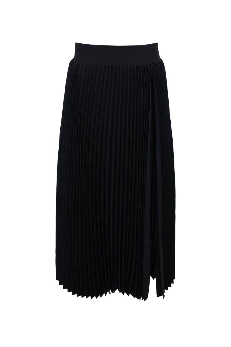 Atlas Pleated High Slit Skirt