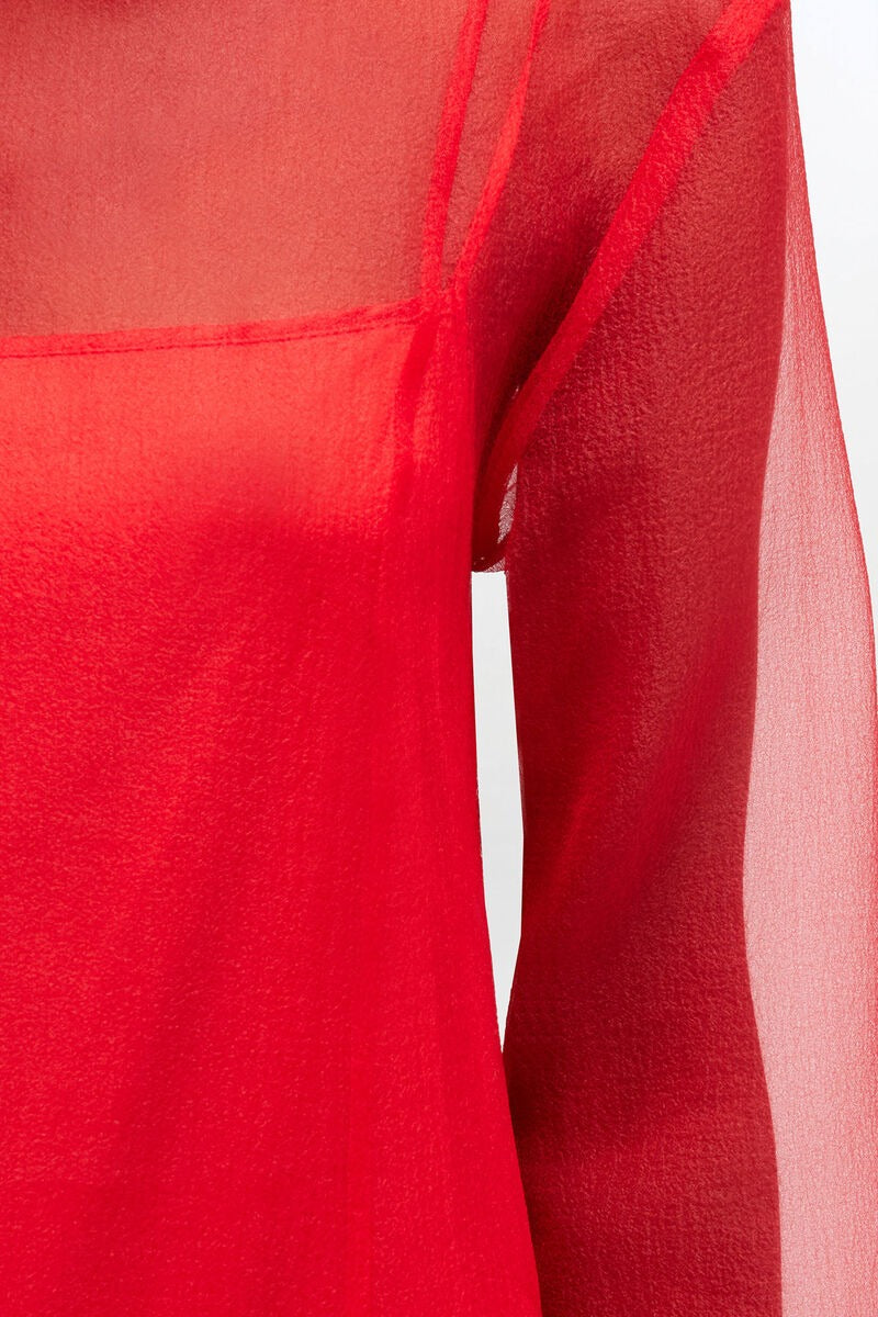 Textured Organza Mini Dress