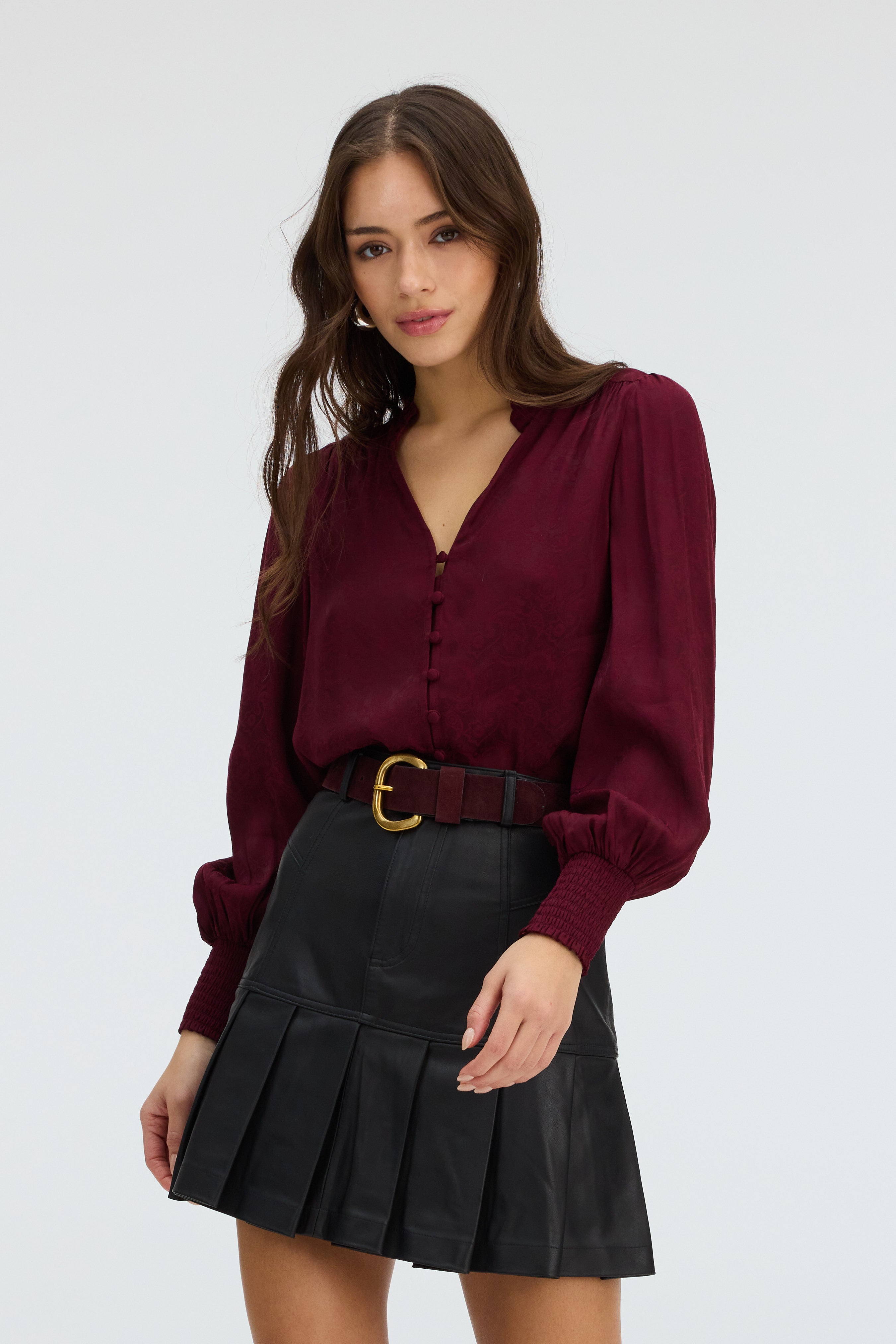 LEATHER MADDIX SKIRT