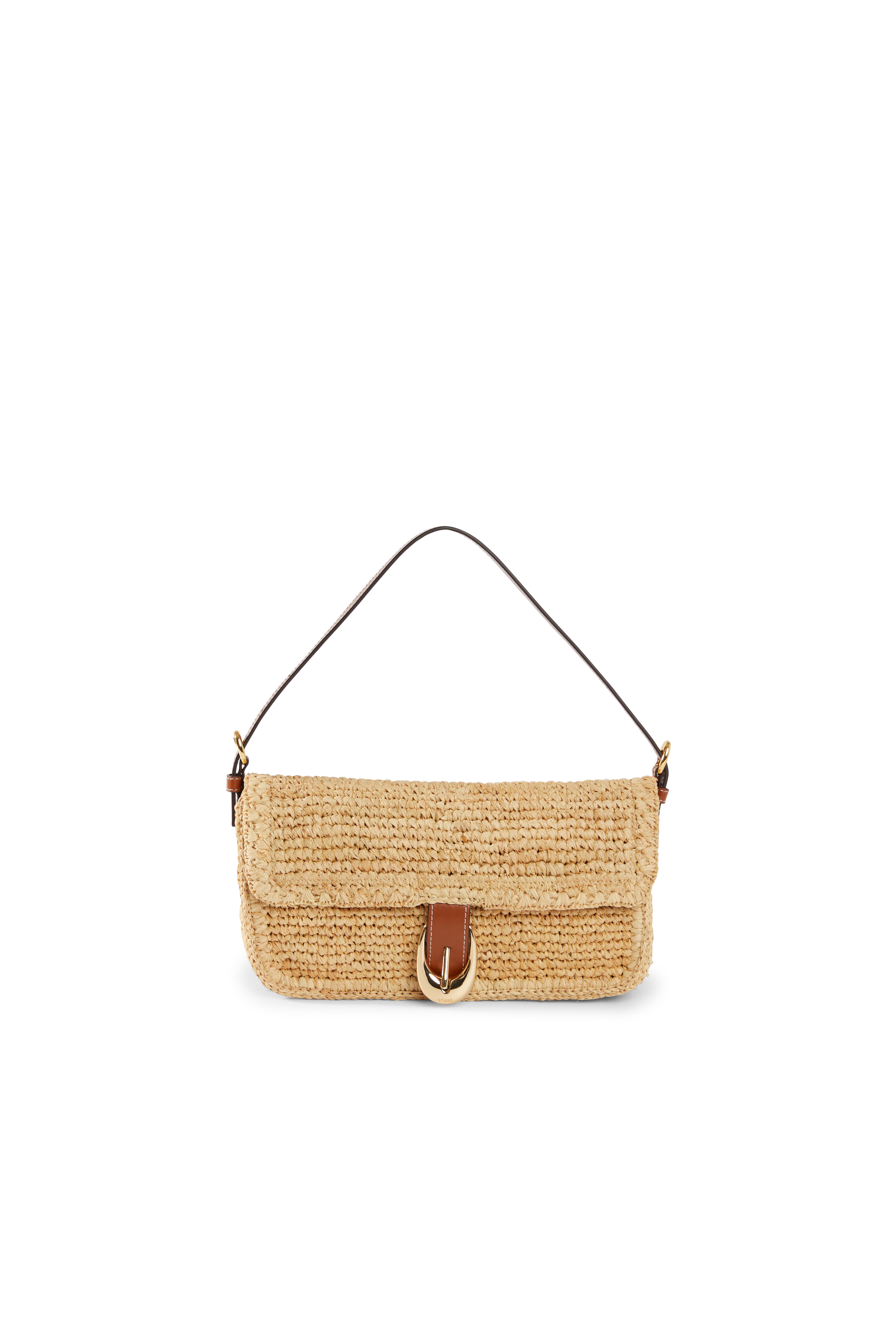 Harlow Raffia Shoulder Bag