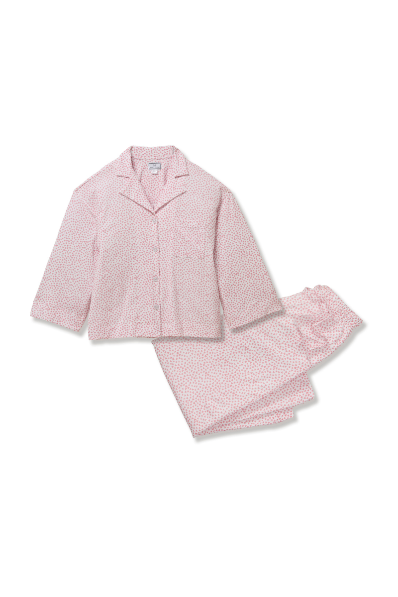 The Olivia Wide Leg Pima Pajama Set Sweethearts