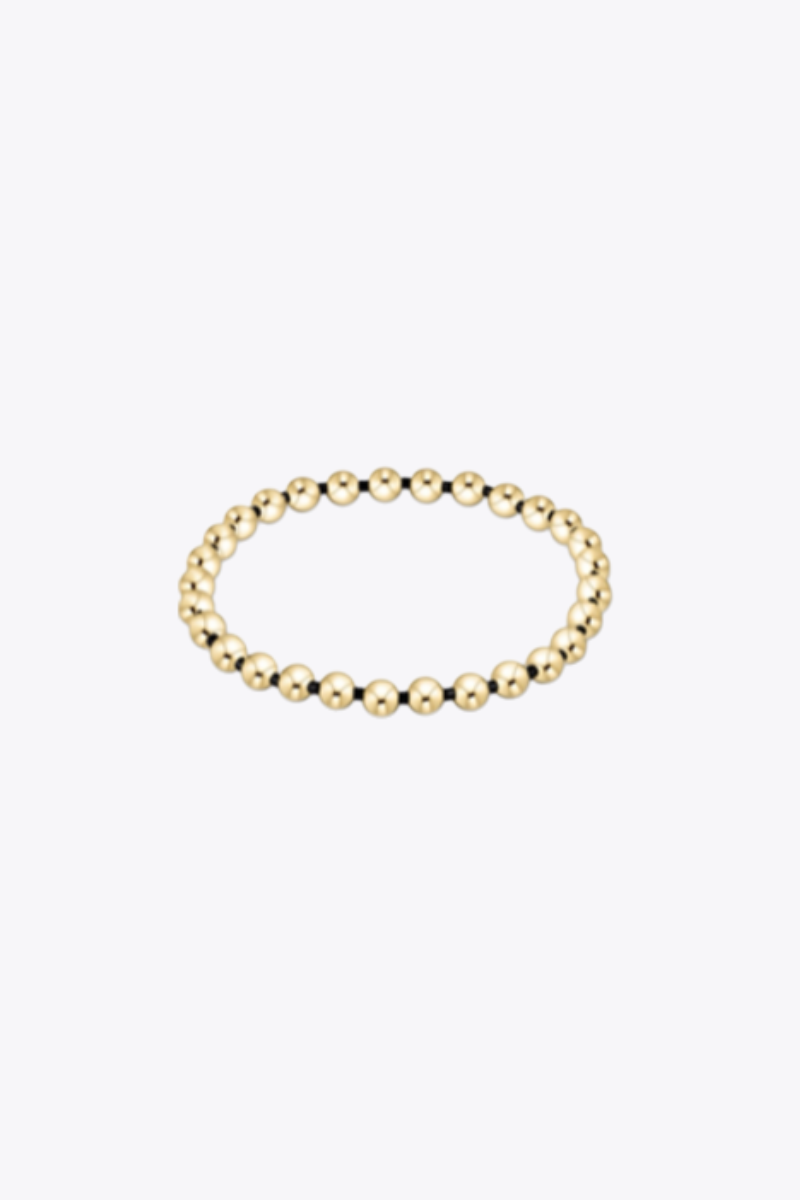 Gameday Hope Grateful 5mm Bead Bracelet Onyx