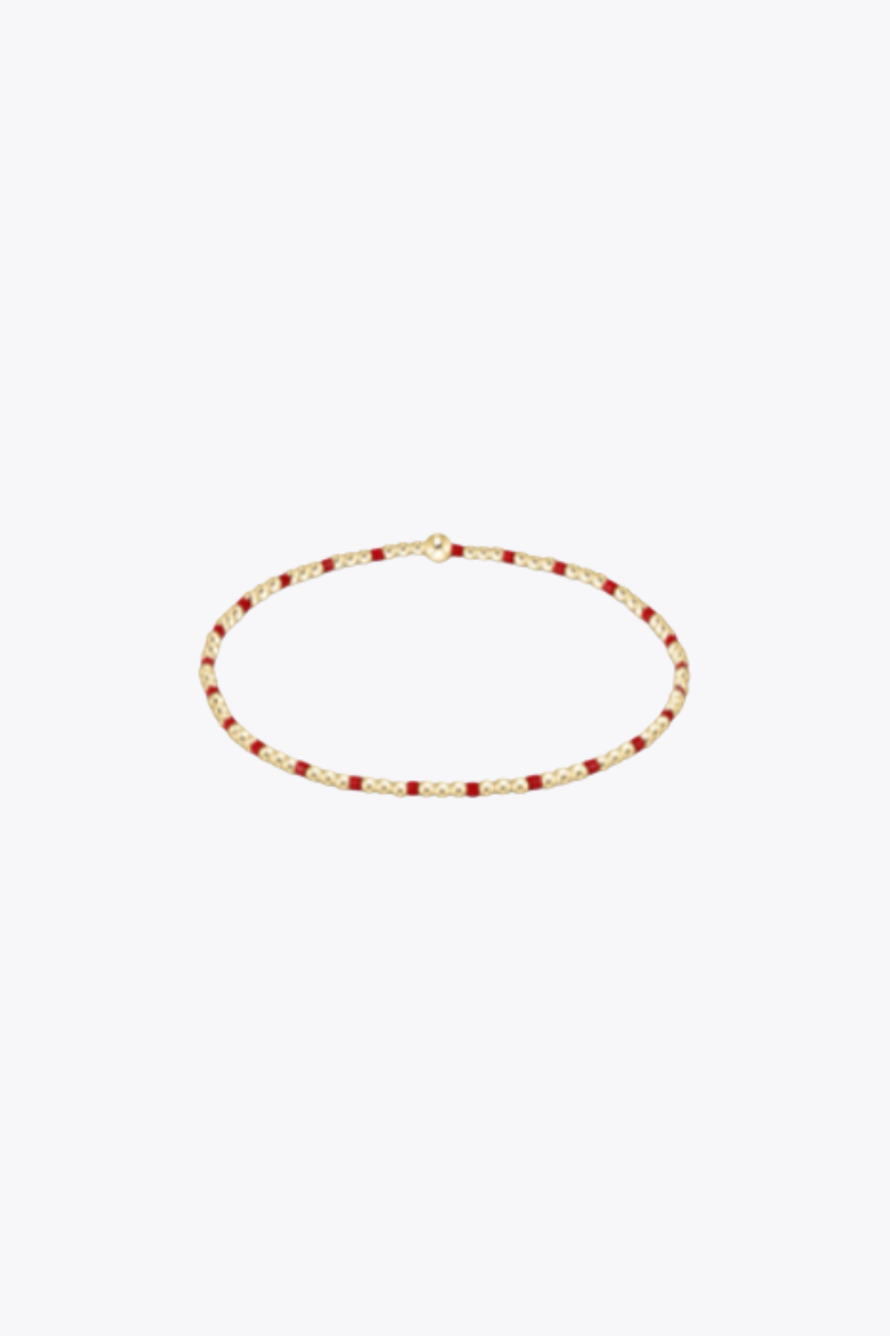 Gameday Hope Sincerity Pattern 2mm Bead Bracelet