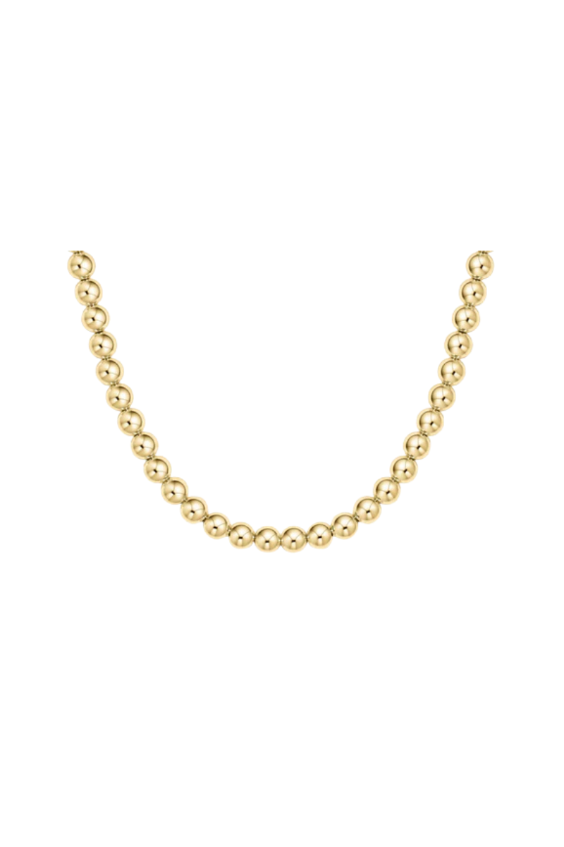 15" Choker Classic Gold 6mm Bead