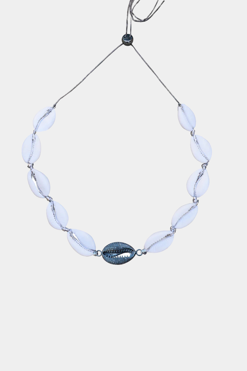 Cowrie Pave Diamond Choker
