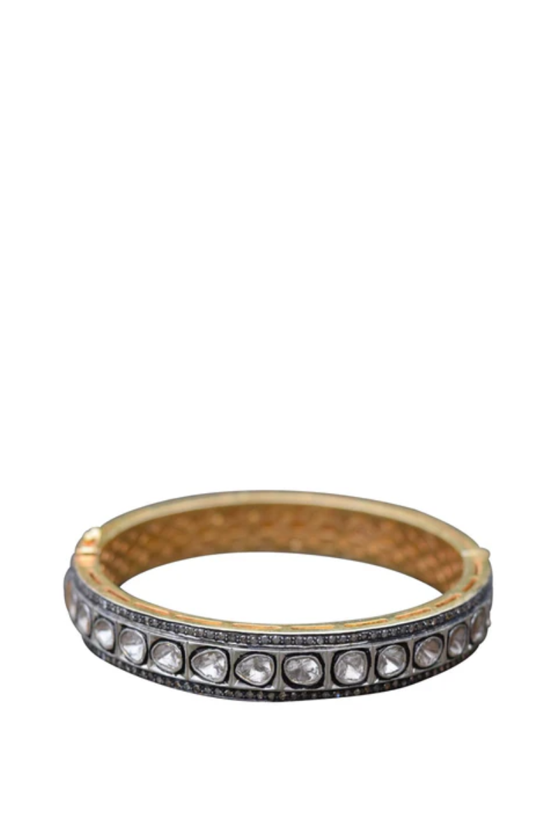 Sliced Diamond Bangle