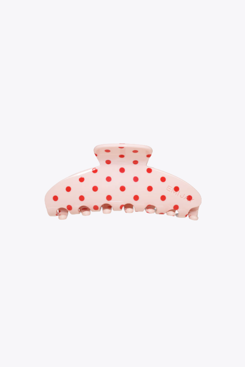 Big Effing Clip in Blush Polka Dot