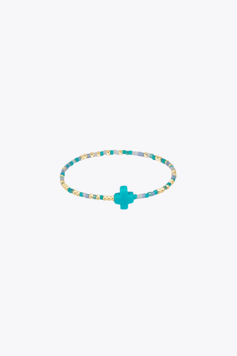 egirl Hope Unwritten Signature Cross Bracelet - Man, I Teal Like A Woman