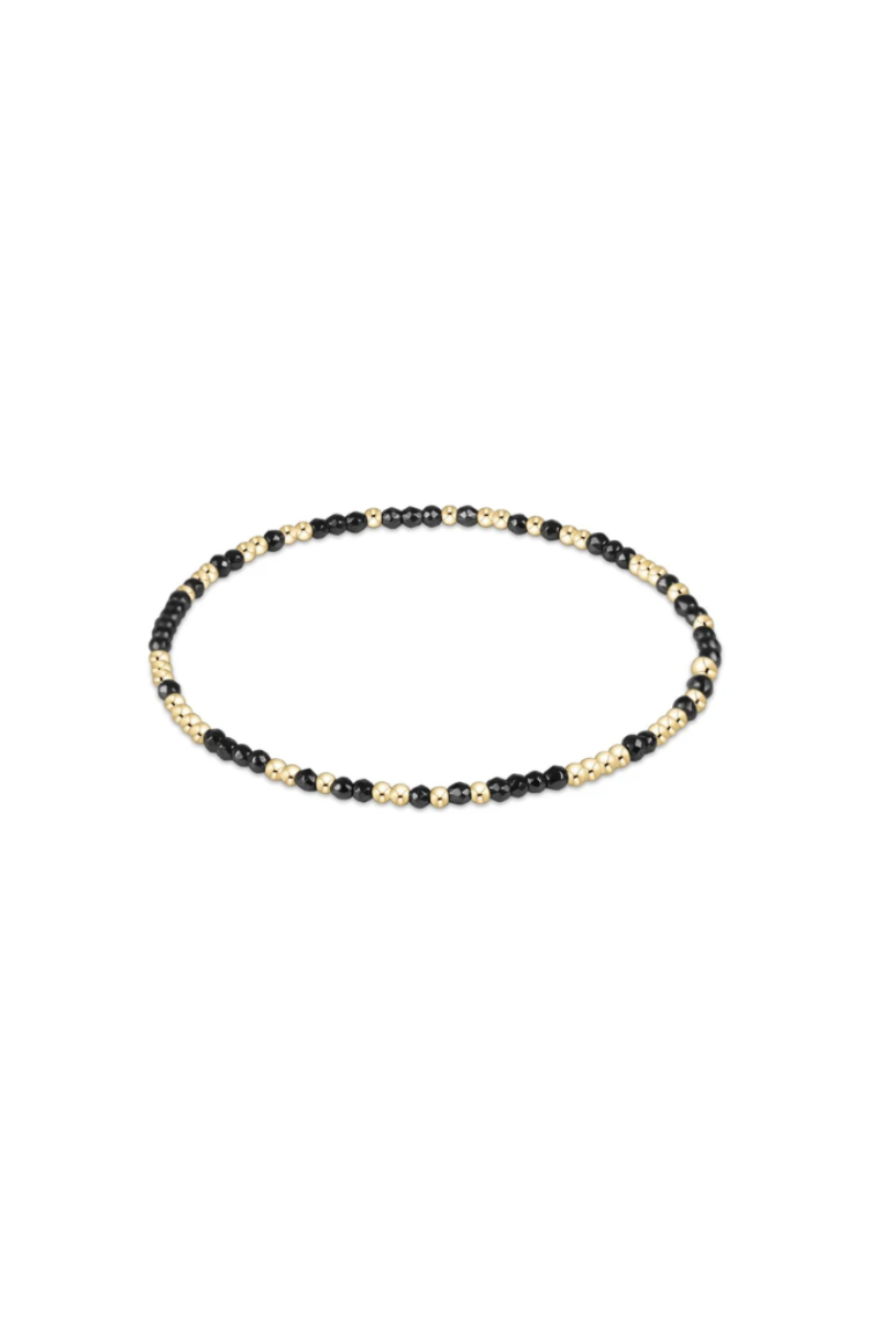Hope Unwritten Faceted Hematite 2mm Bead  Bracelet