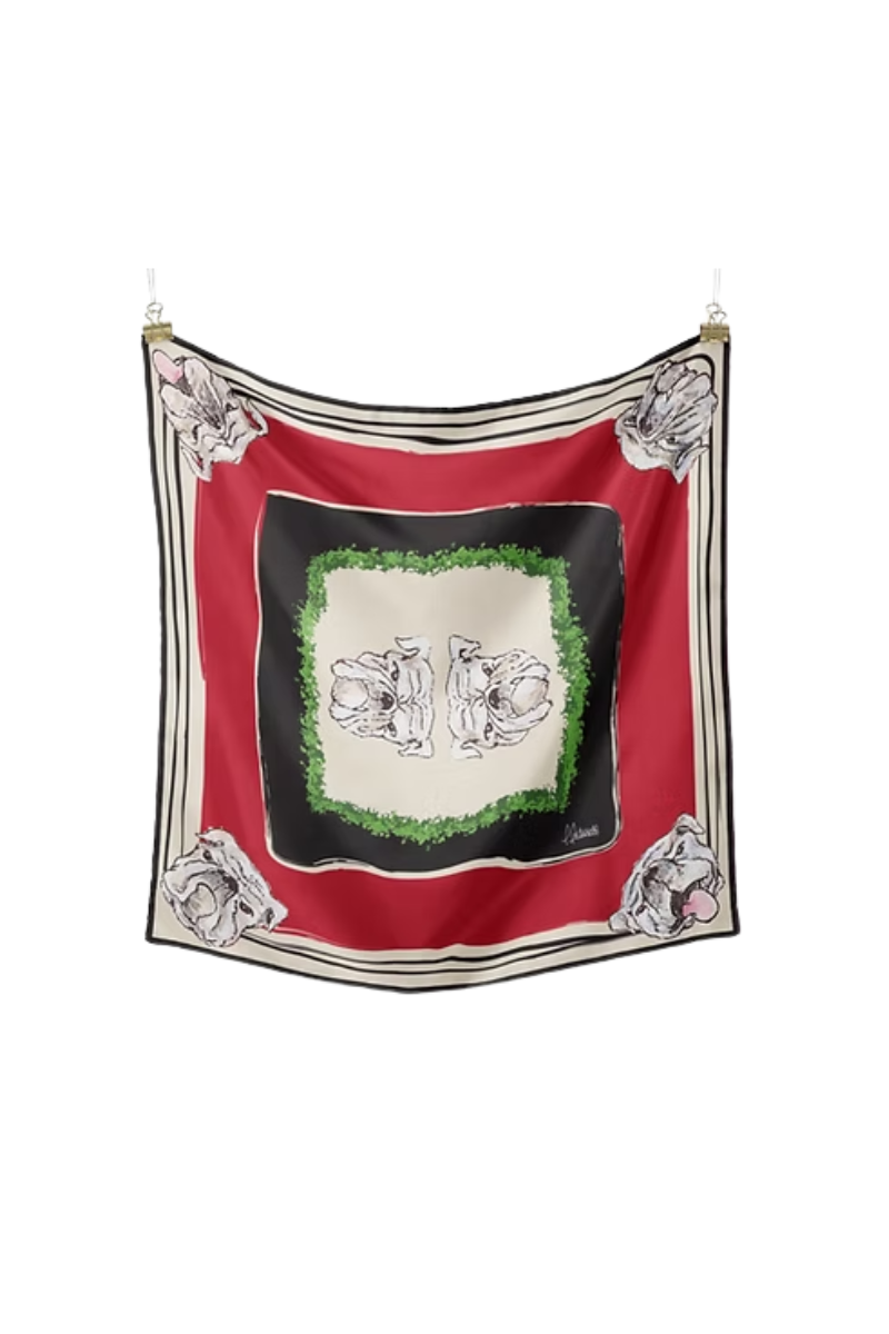 Large “Where My Dawgs At?” Premium Silk Scarf