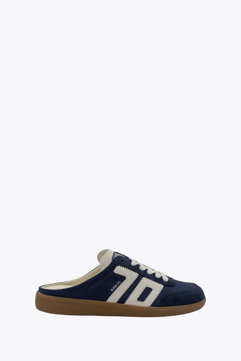 Back 70 Streetwear Easter in Navy Backless Sneakers