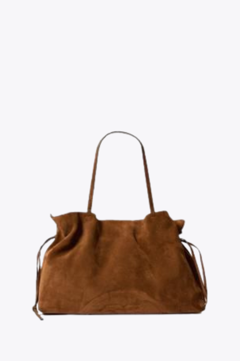 Ella Suede Drawstring Tote