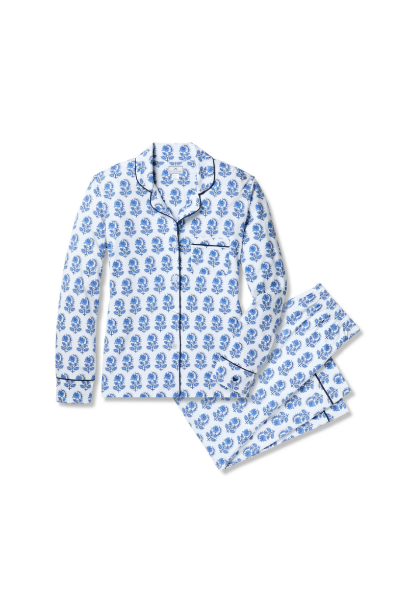 Pima Long Sleeve Pajama Set Bristol Bay