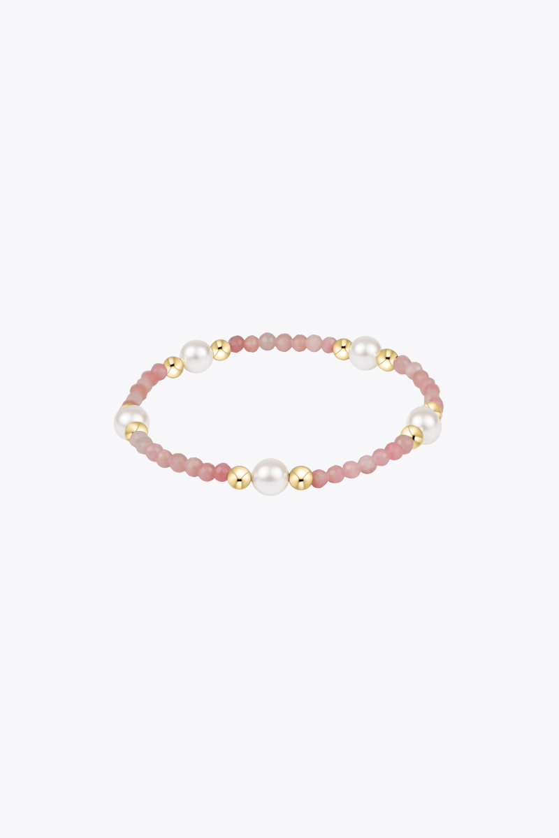 Purpose Pearl 6mm Gem Bracelet - Pink Opal