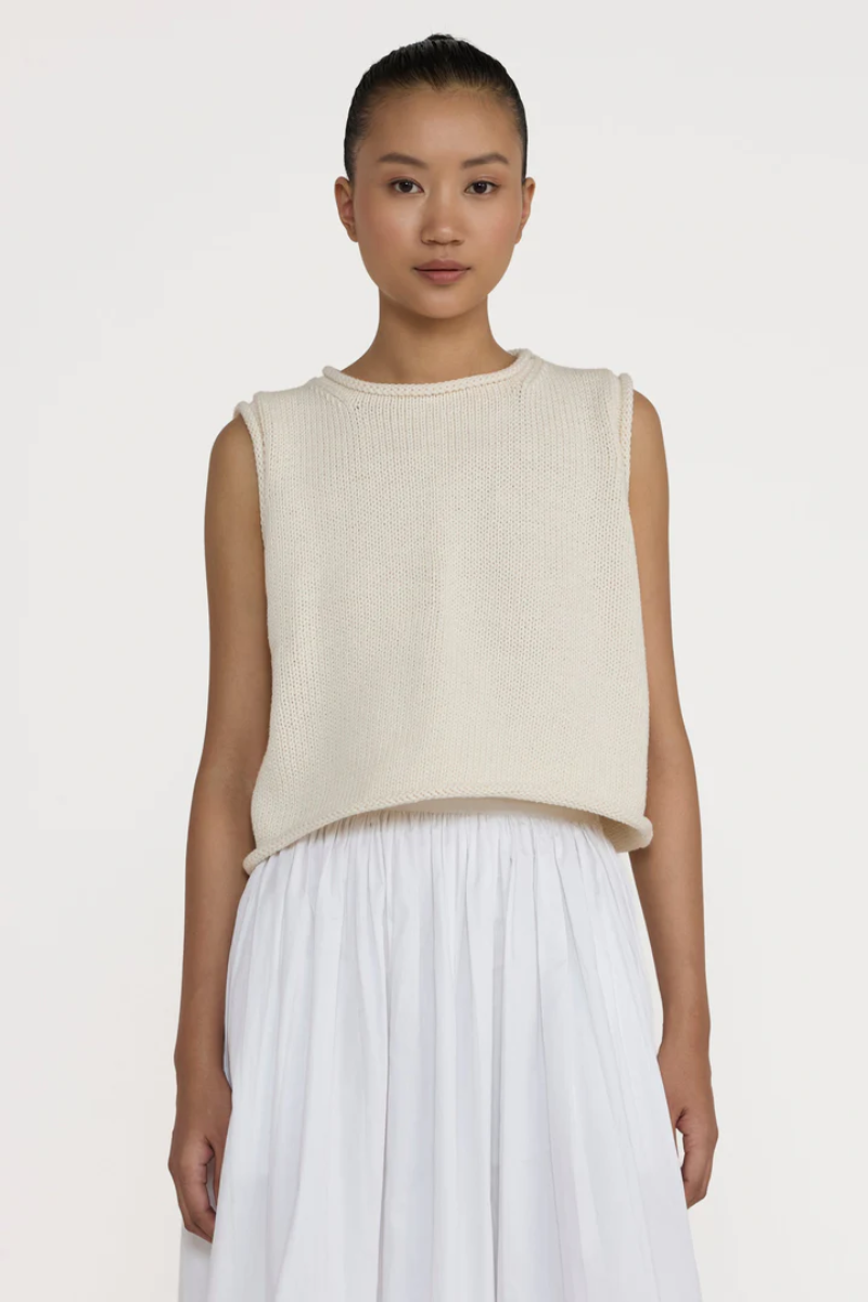 Cropped Knit Tank