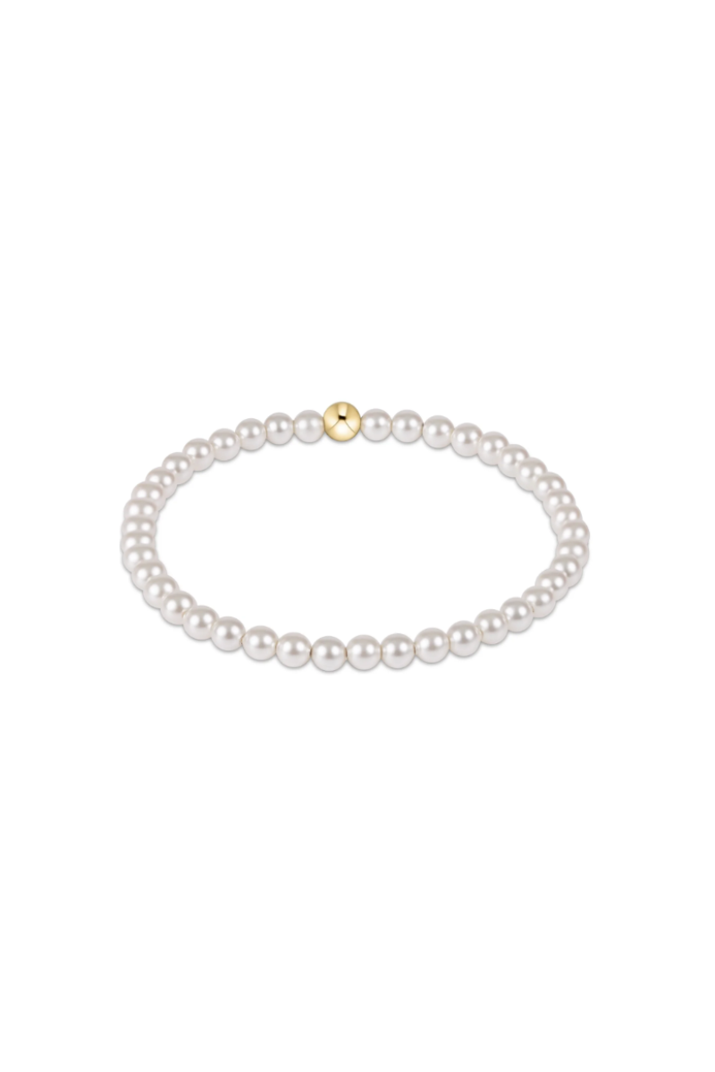Classic Pearl 4mm Bead Bracelet