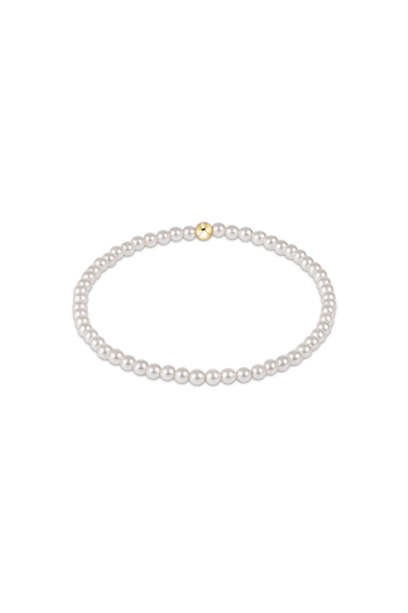 Classic Pearl 3mm Bead Bracelet