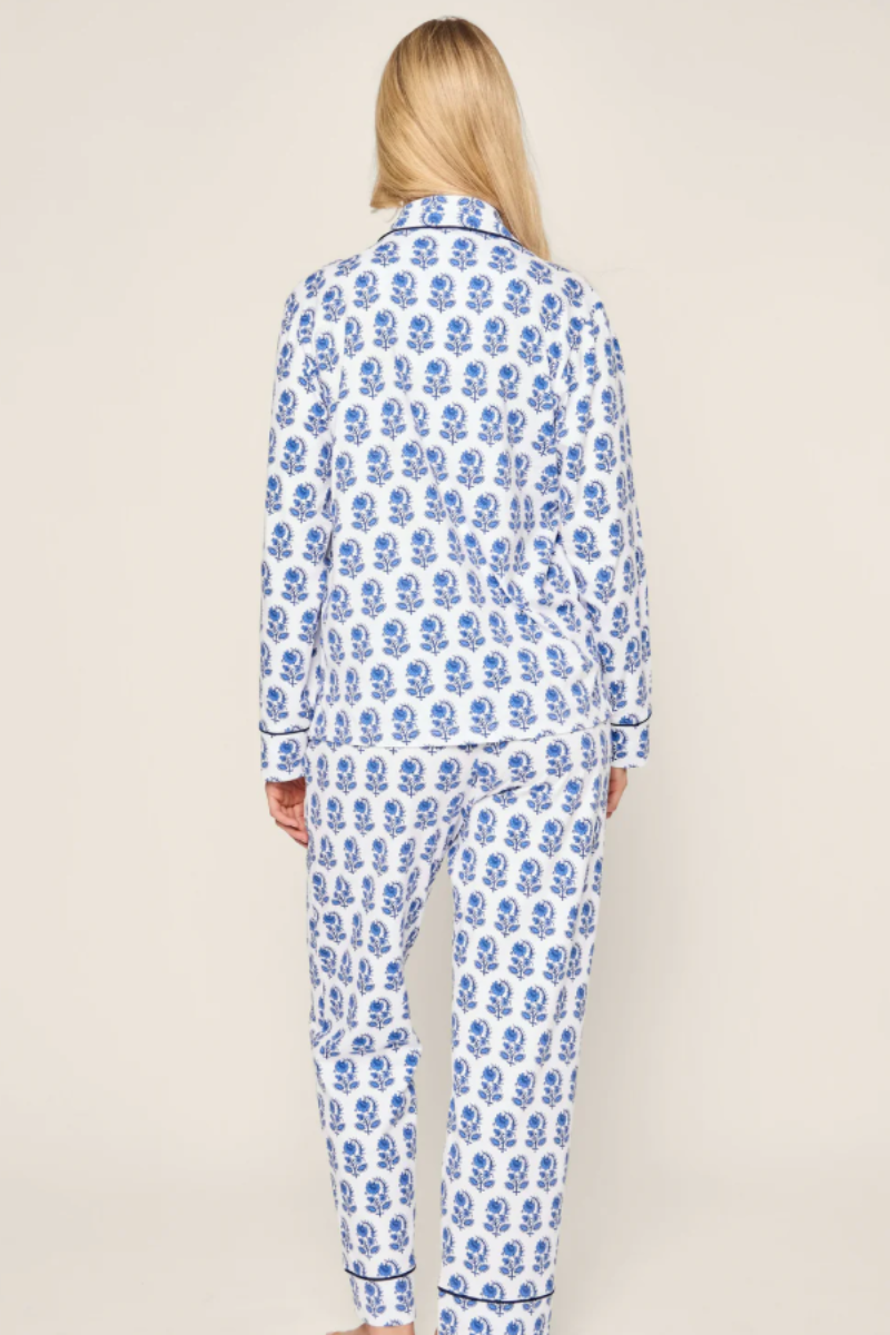 Pima Long Sleeve Pajama Set Bristol Bay