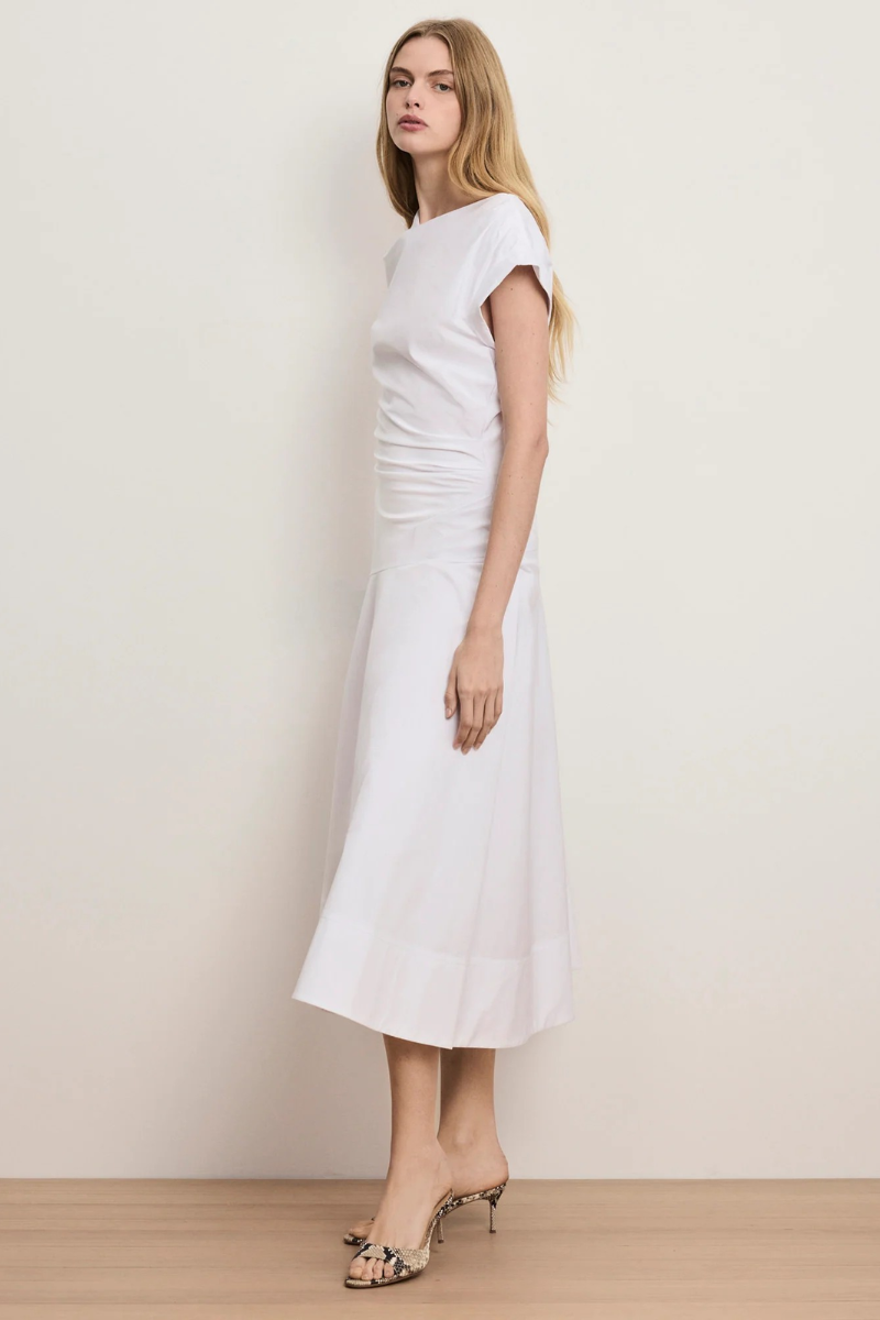 Lisette Cotton Poplin Midi Dress
