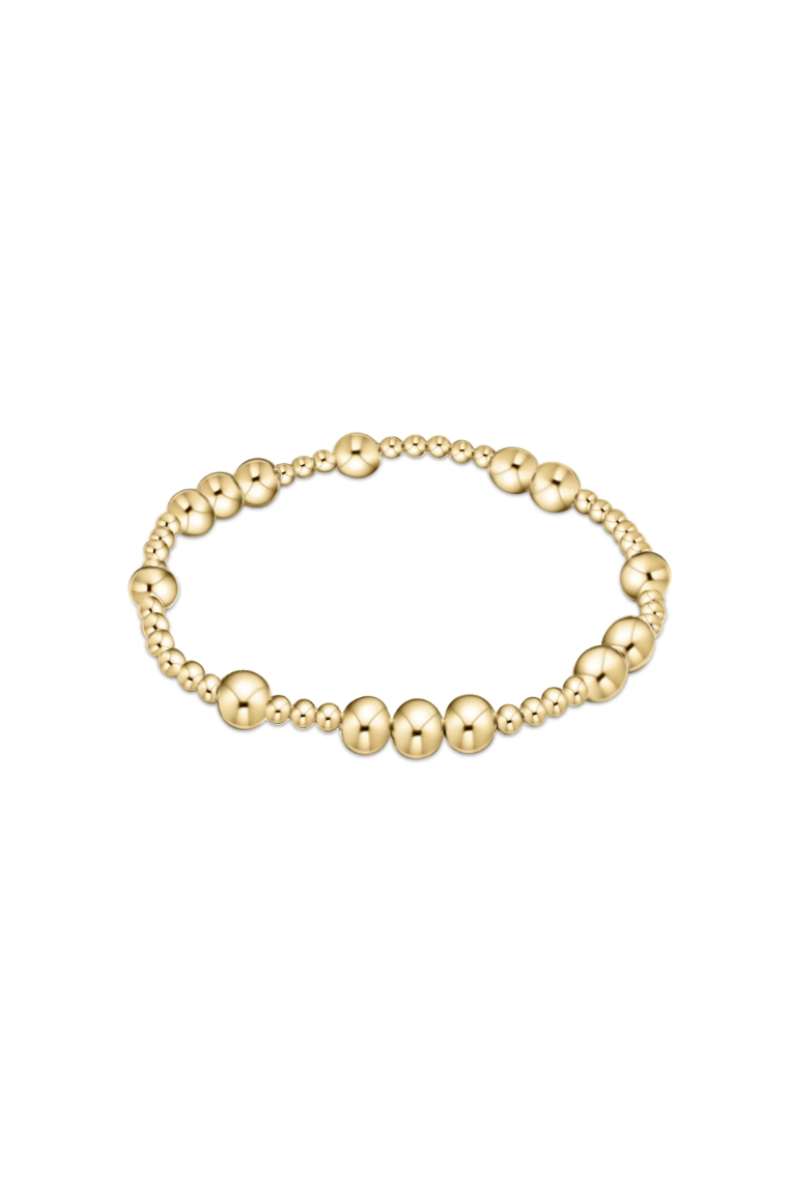 Hope Unwritten 6mm Bead  Bracelet - Gold