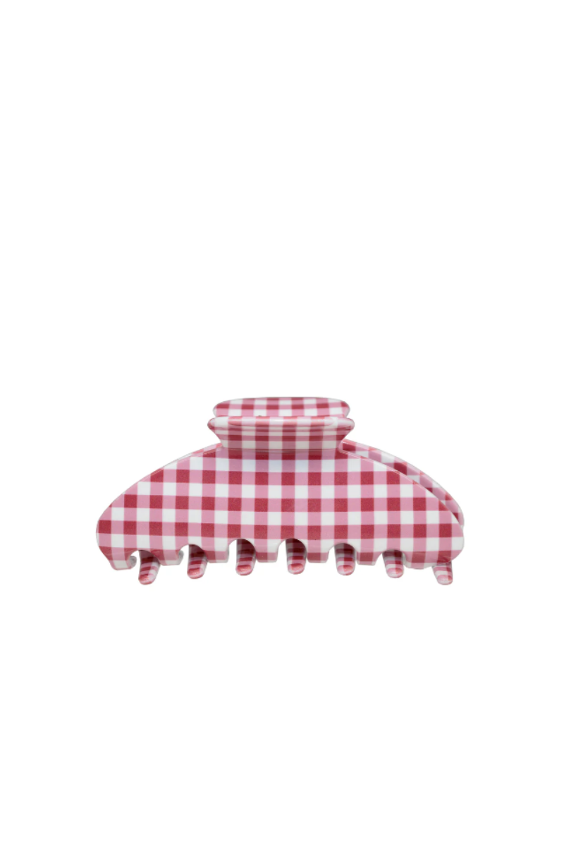 Big Effing Clip in Cherry Gingham