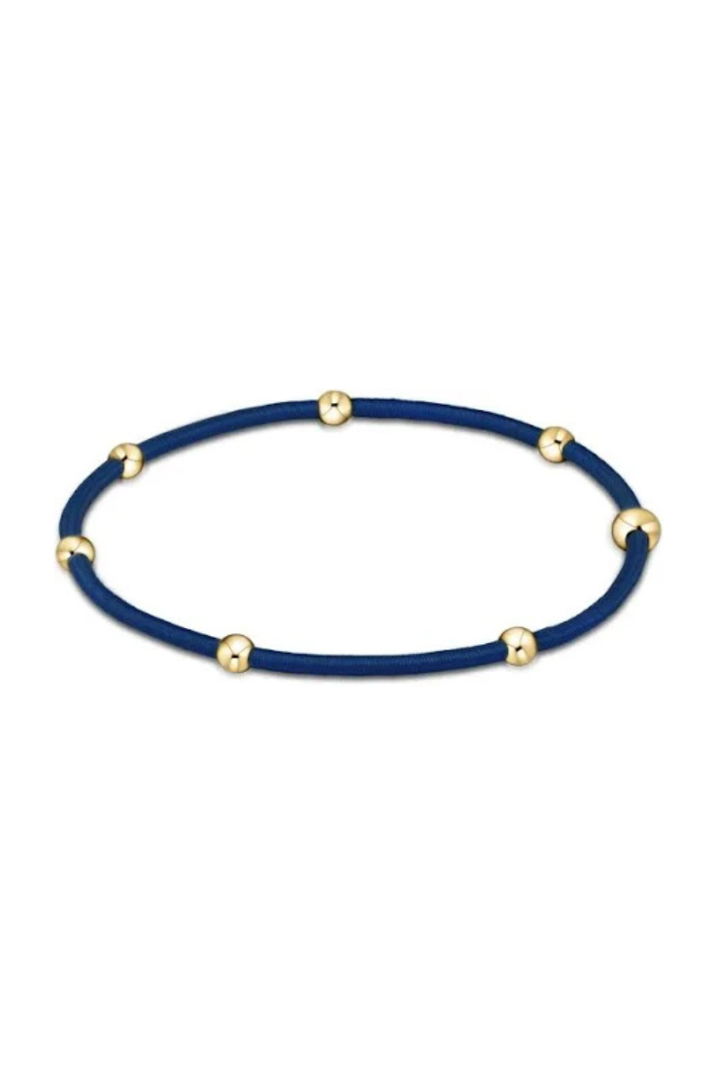 "E"ssentials Navy Hair Tie