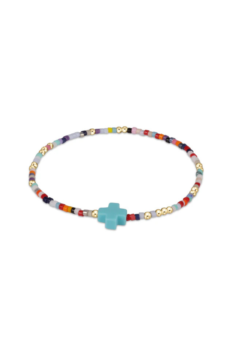 Hope Unwritten Signature Cross Bracelet- Hot Mess