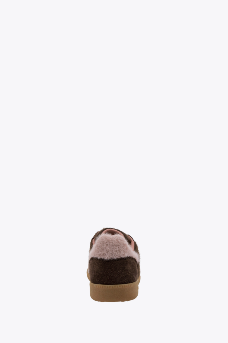 Back 70 Streetwear Mohair Sneakers in Coffee Pink