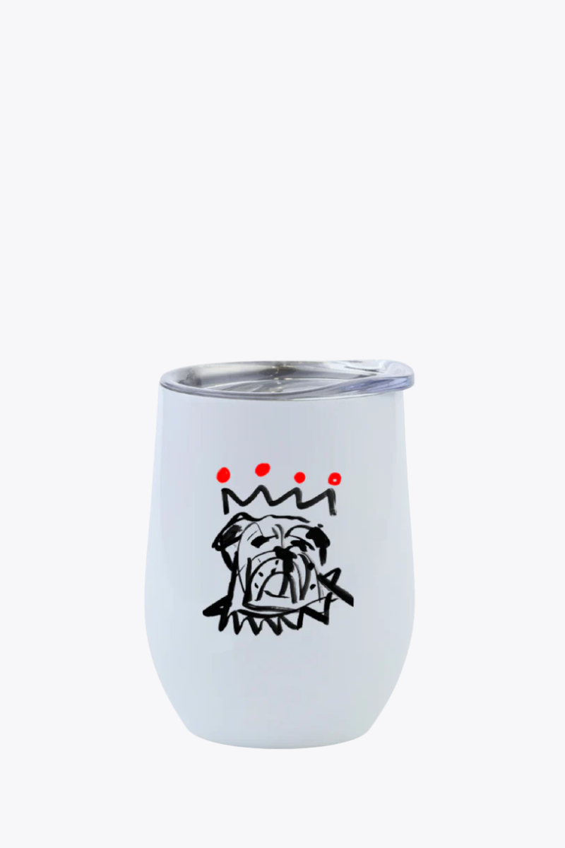 Red x Black Bulldog 12oz. Tumbler