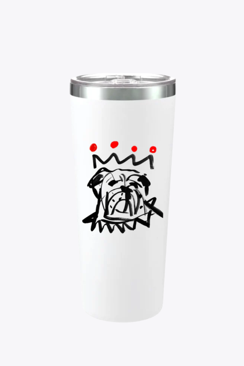 Red x Black Bulldog 20 oz. Travel Mug